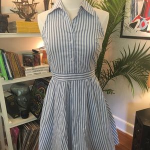 Super Cute Blue and White Summer Dress